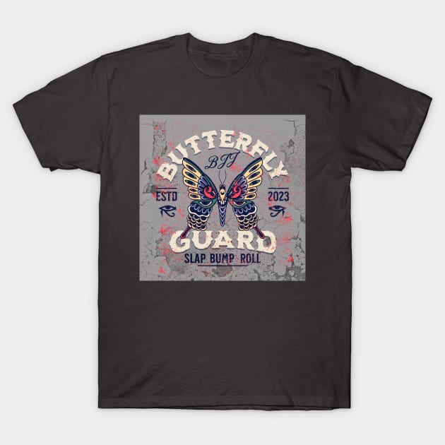 Butterfly Guard Retro T-Shirt by SubAtomicRollTees